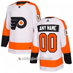 Dame Ishockey Philadelphia Flyers Tröja med eget tryck Adidas 2017-2018 Vit Authentic